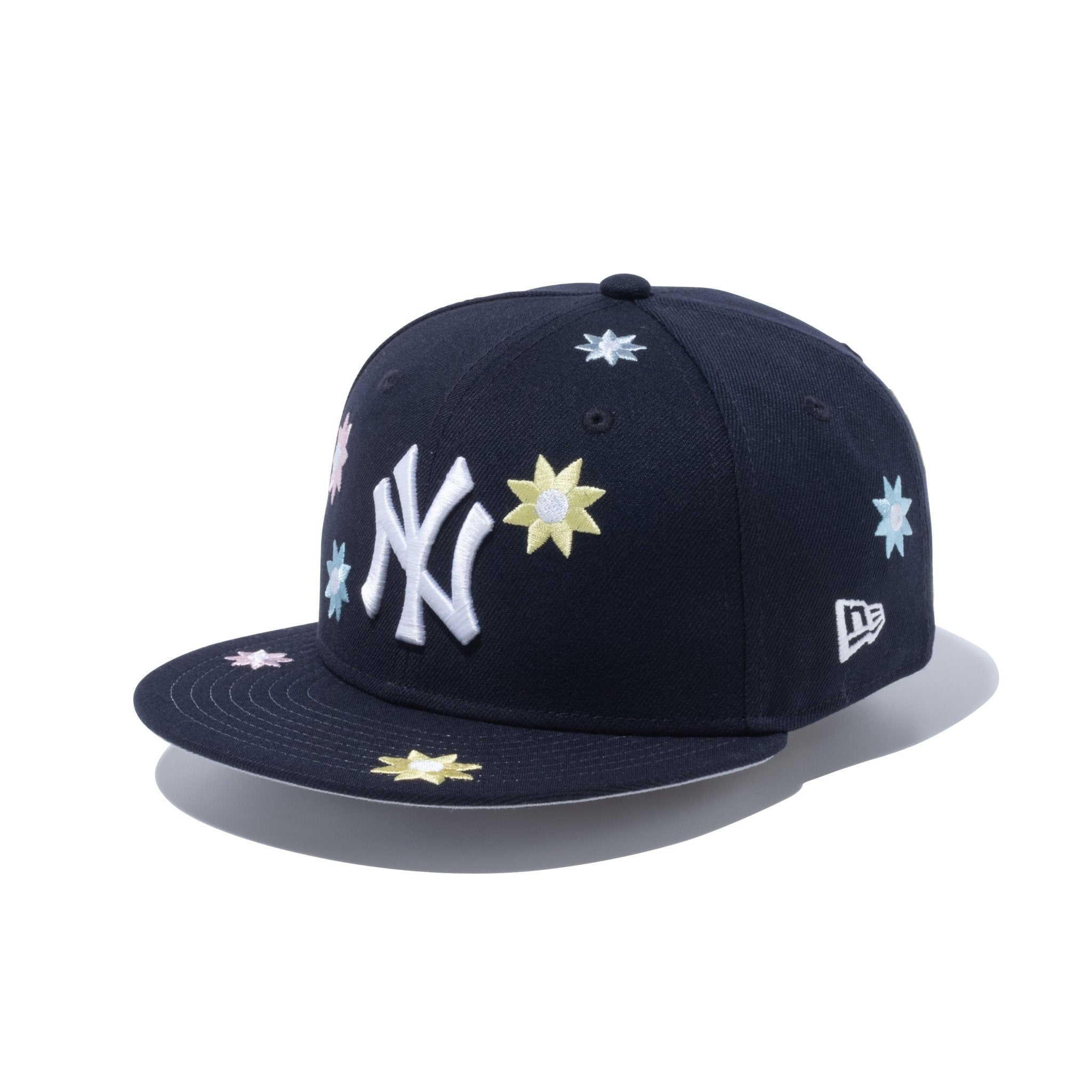 59FIFTY MLB Flower Embroidery ニューヨーク・ヤンキース ネイビー