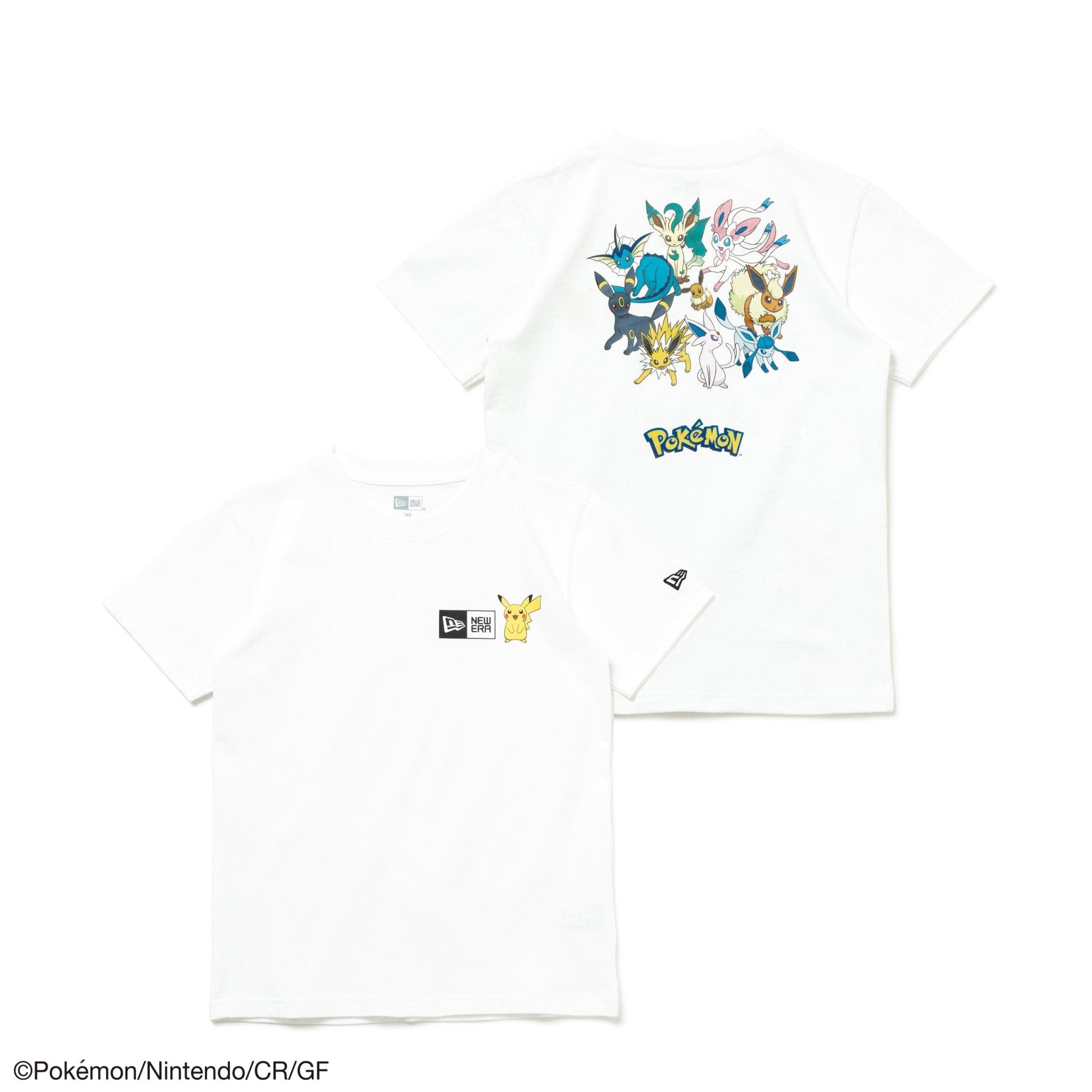 半袖 コットン Tシャツ Pokémon ポケモン ピカチュウ イーブイフレンズ