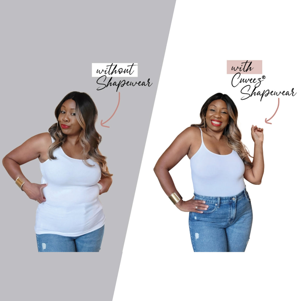 Shapewear before and after