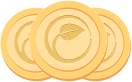 3 coins badge