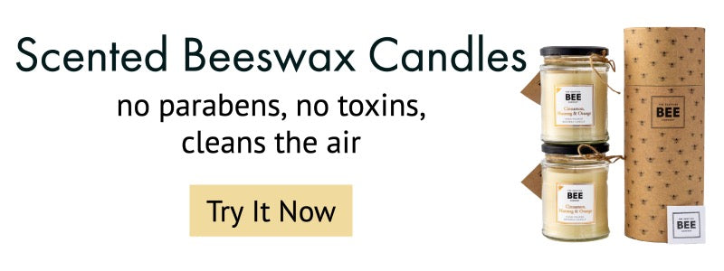 scented beeswax candle banner ad