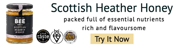 Scottish heather honey banner ad