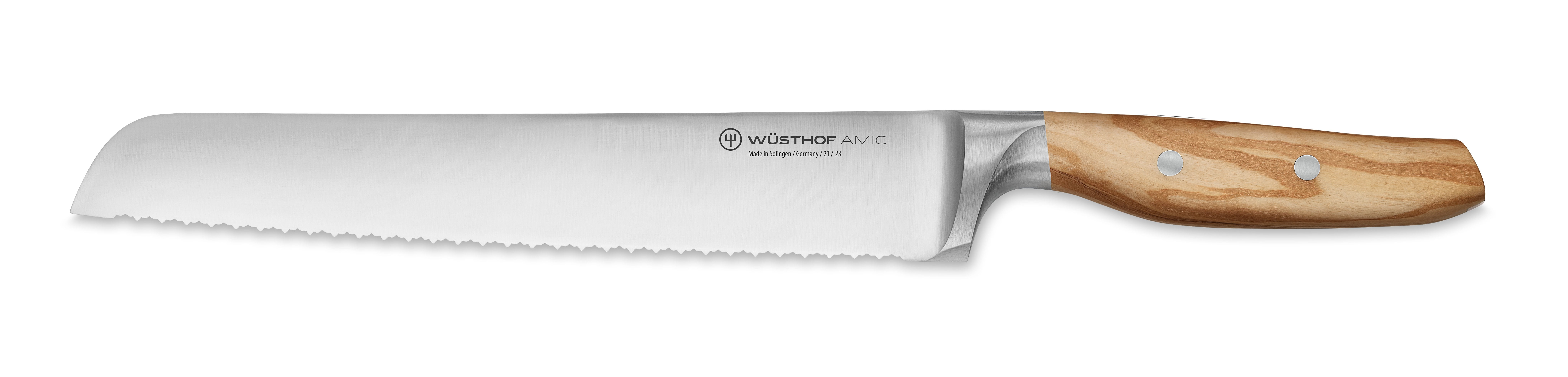 WÜSTHOF Classic White 6-Piece Knife Block Set with Bread Knife