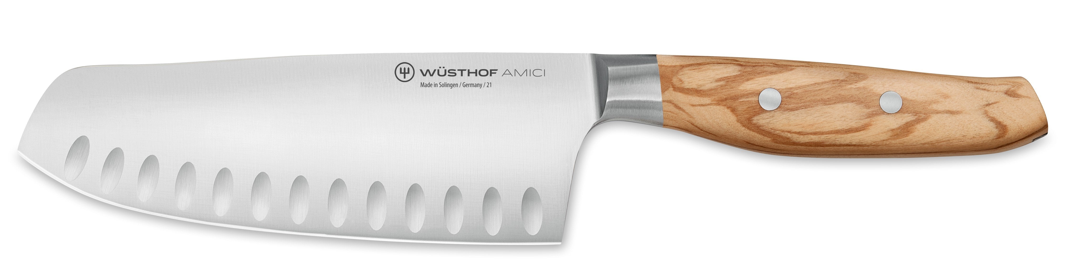 Wusthof 10-Piece Stainless Carving Steak Knife Set, Olivewood