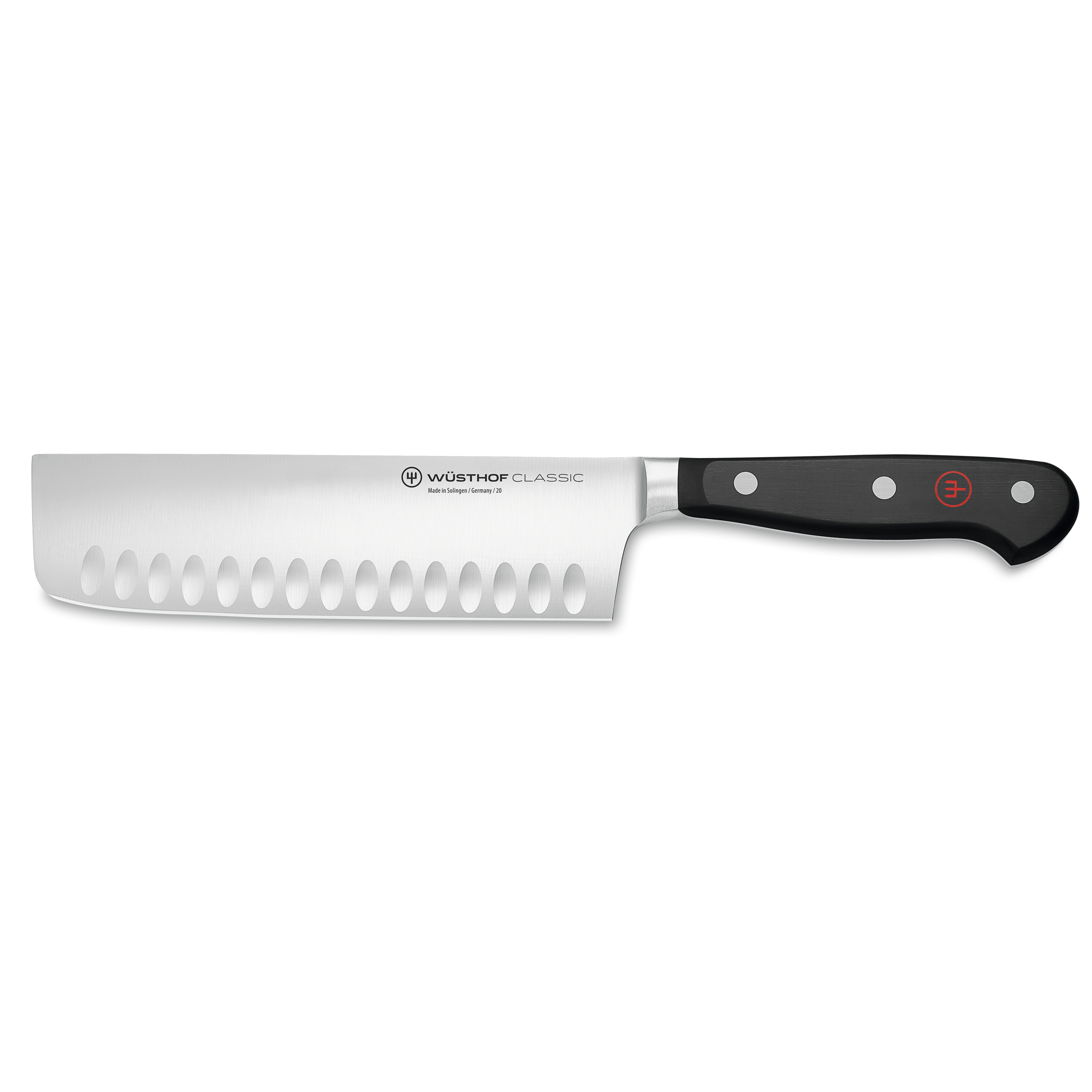 OreMake 7 Inch Nakiri Fixed Blade Kitchen Knife Sheepdog Series