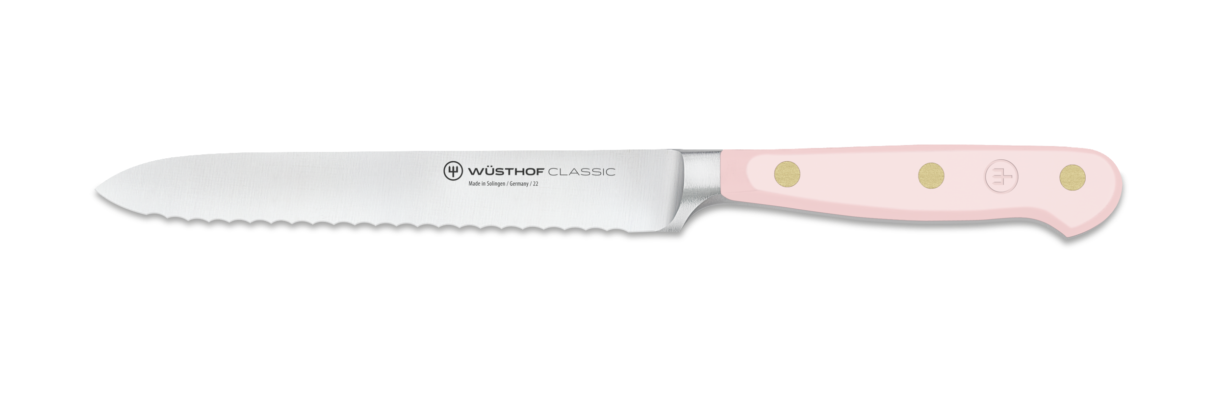 WÜSTHOF Classic Pink Himalayan Salt 5 Serrated Utility Knife