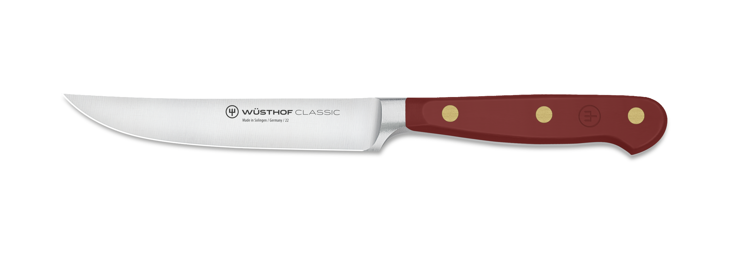 Steak knives CLASSIC COLOUR, set of 4, 12 cm, coral peach, Wüsthof 