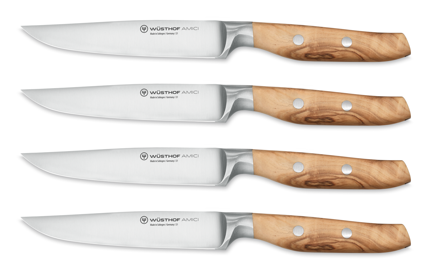 Alfi All-Purpose Knives Aerospace Precision Pointed Tip - Home And Kitchen  Supplies - Serrated Steak Knives Set | Made in USA (Ultra Bright