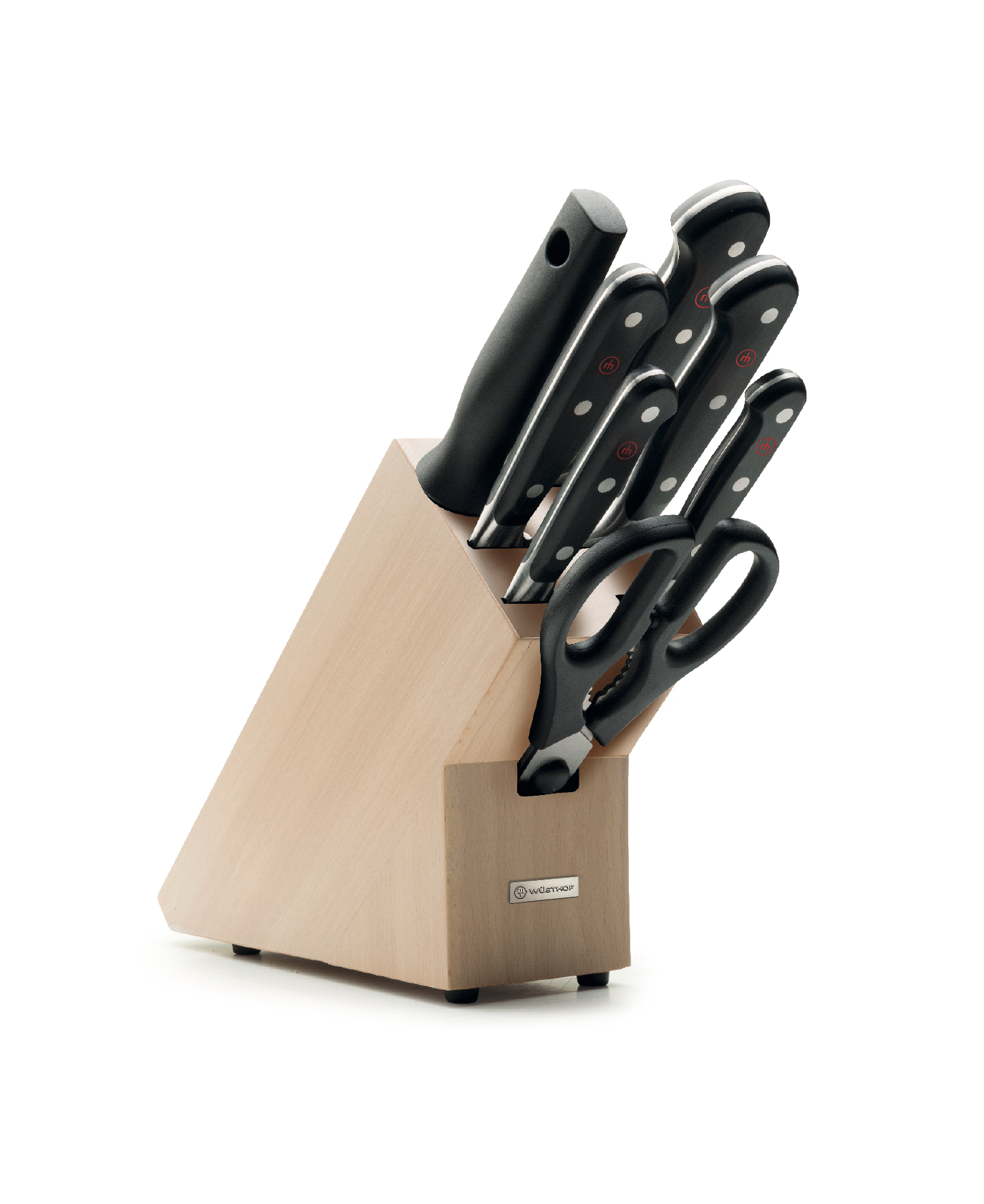 WÜSTHOF Classic Pink Himalayan Salt 8 Piece Knife Block Set