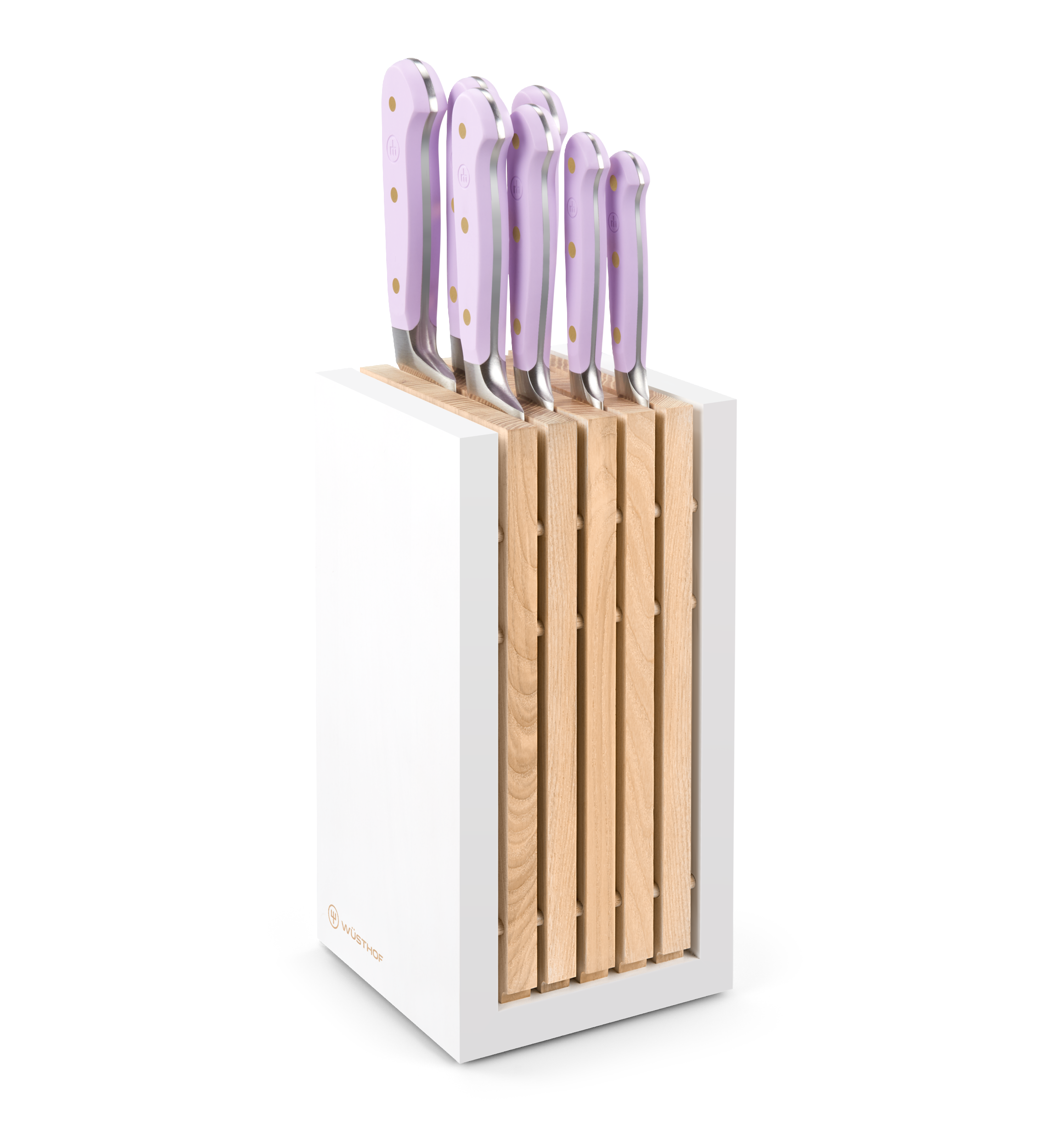 Beautiful 12 Piece Knife Block Set with Soft-Grip Ergonomic Handles White  and Gold by Drew Barrymore - Wishupon