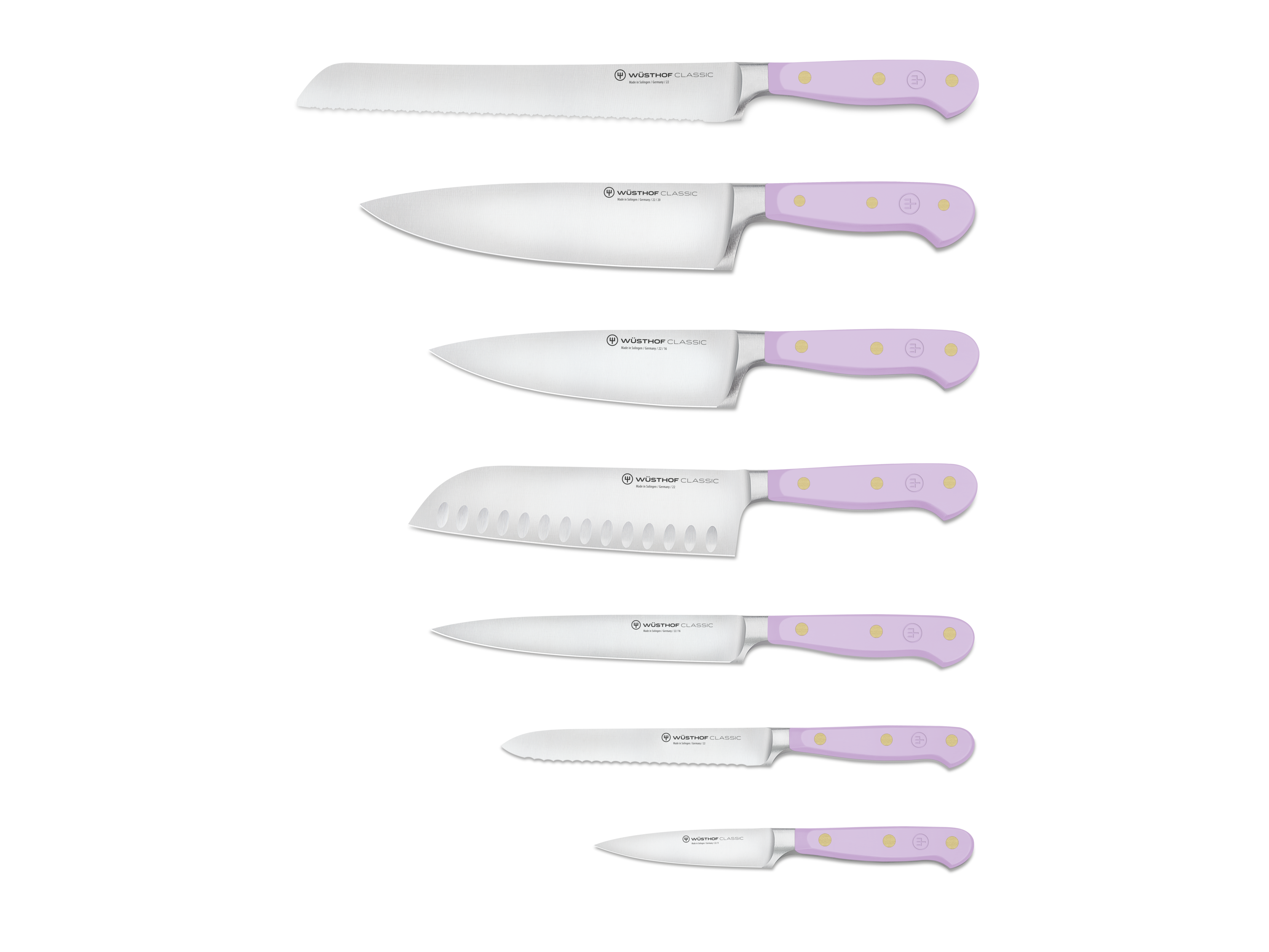 Classic Colour Knife Set With Knife Block 8 Pieces, Velvet Oyster - Wüsthof  @ RoyalDesign