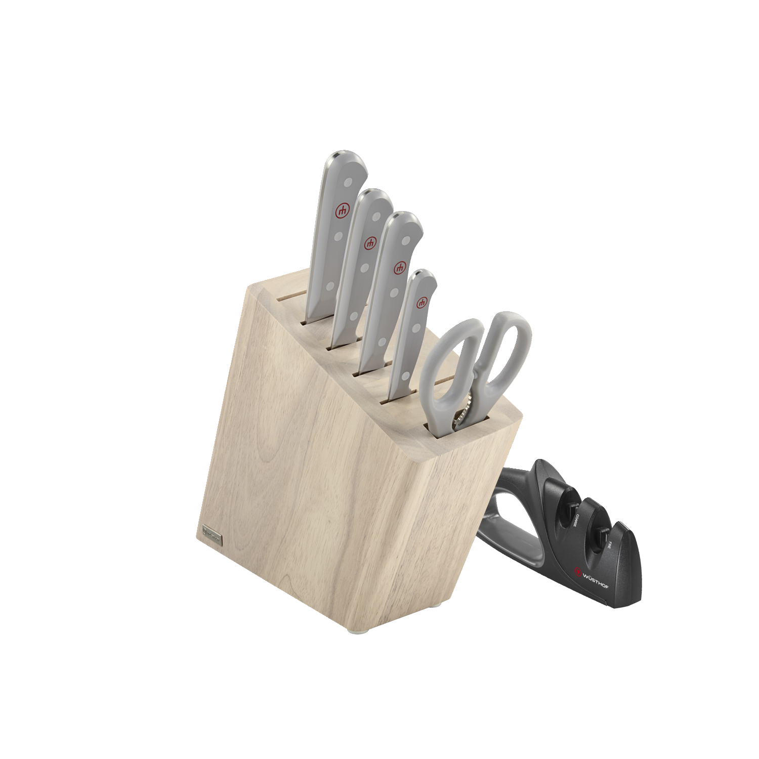 Classic 7 Piece Knife Block + Sharpener Set