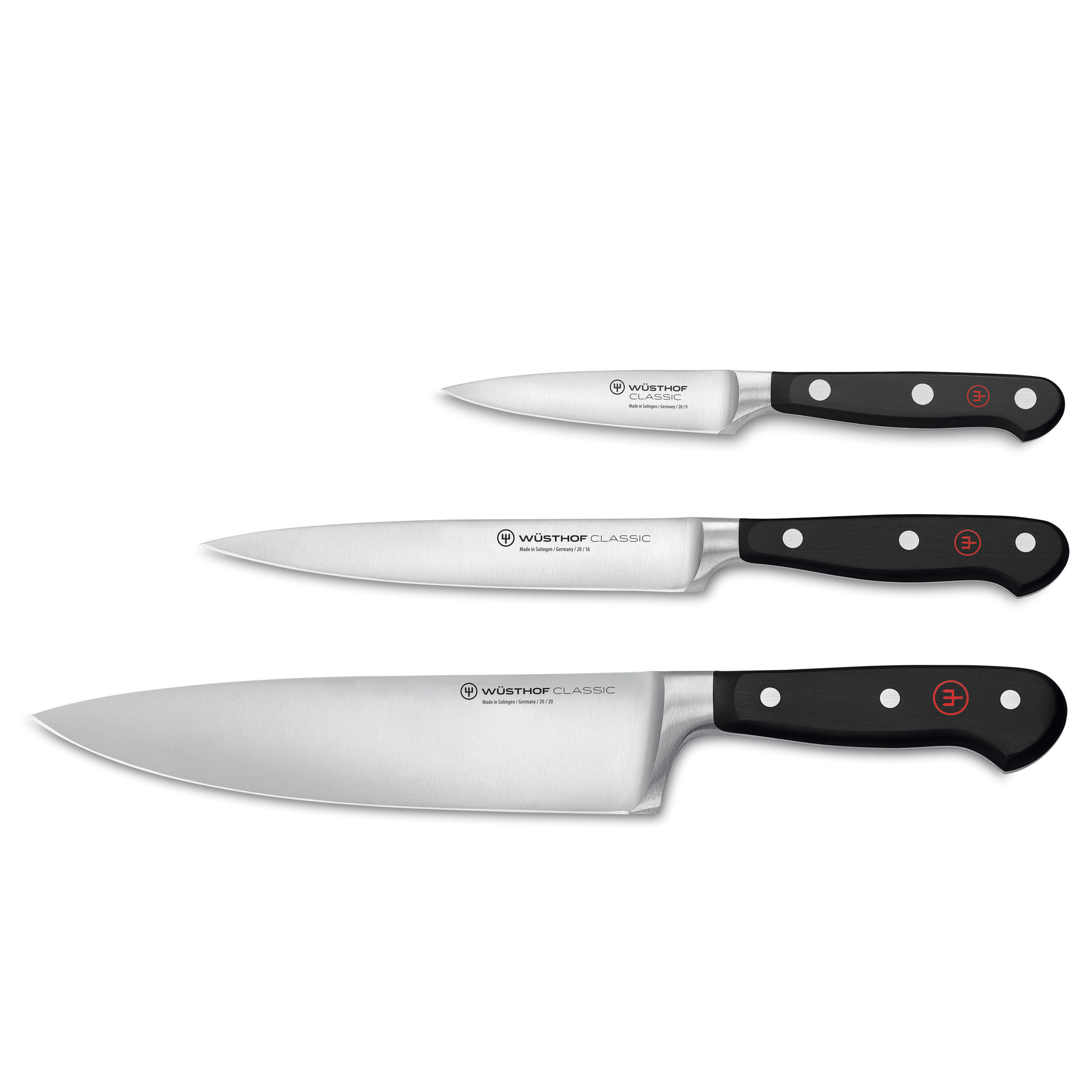 WÜSTHOF Classic 3-Piece Chef's Knife Set