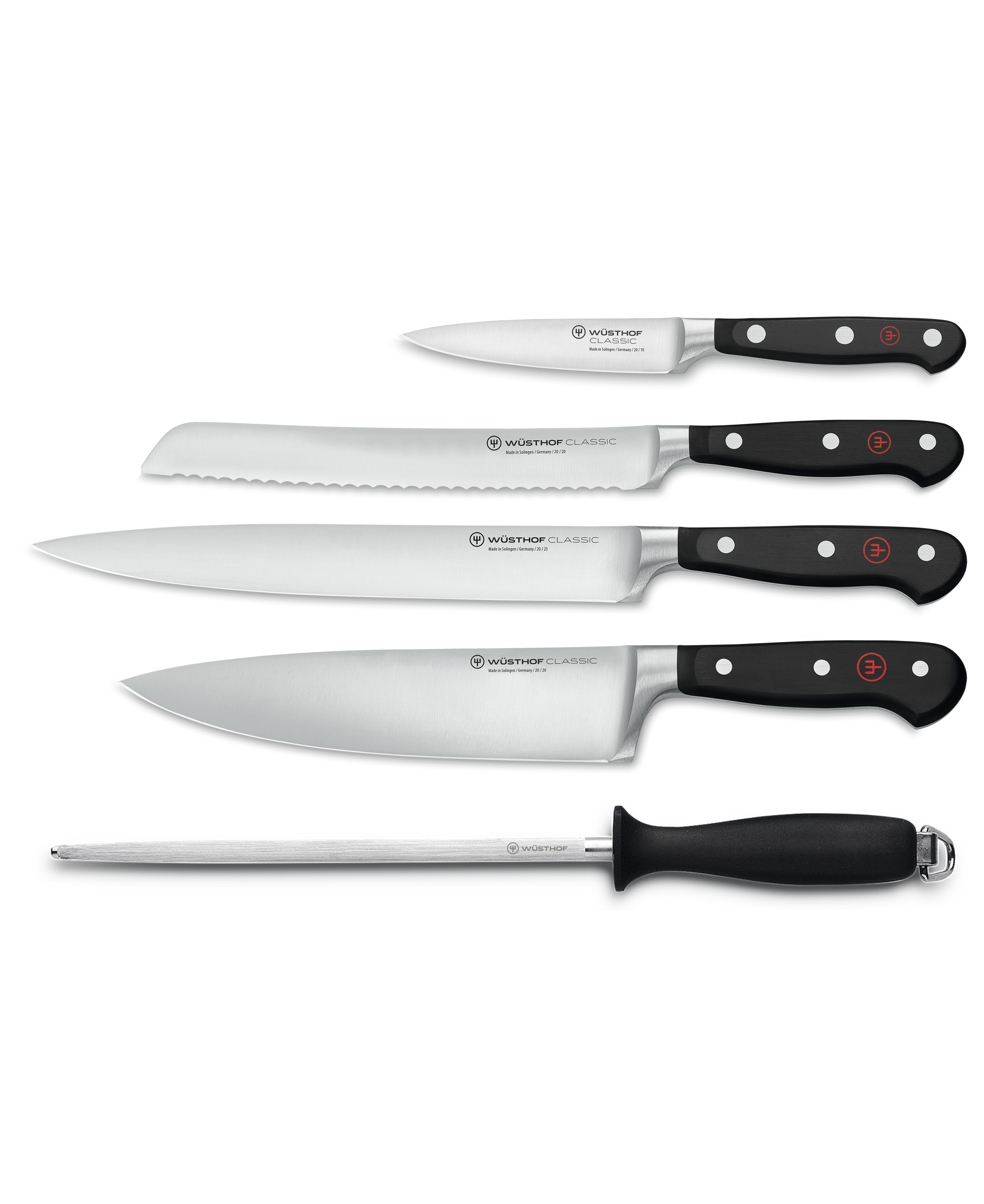 WÜSTHOF Classic 5-Piece Chef's Knife Set