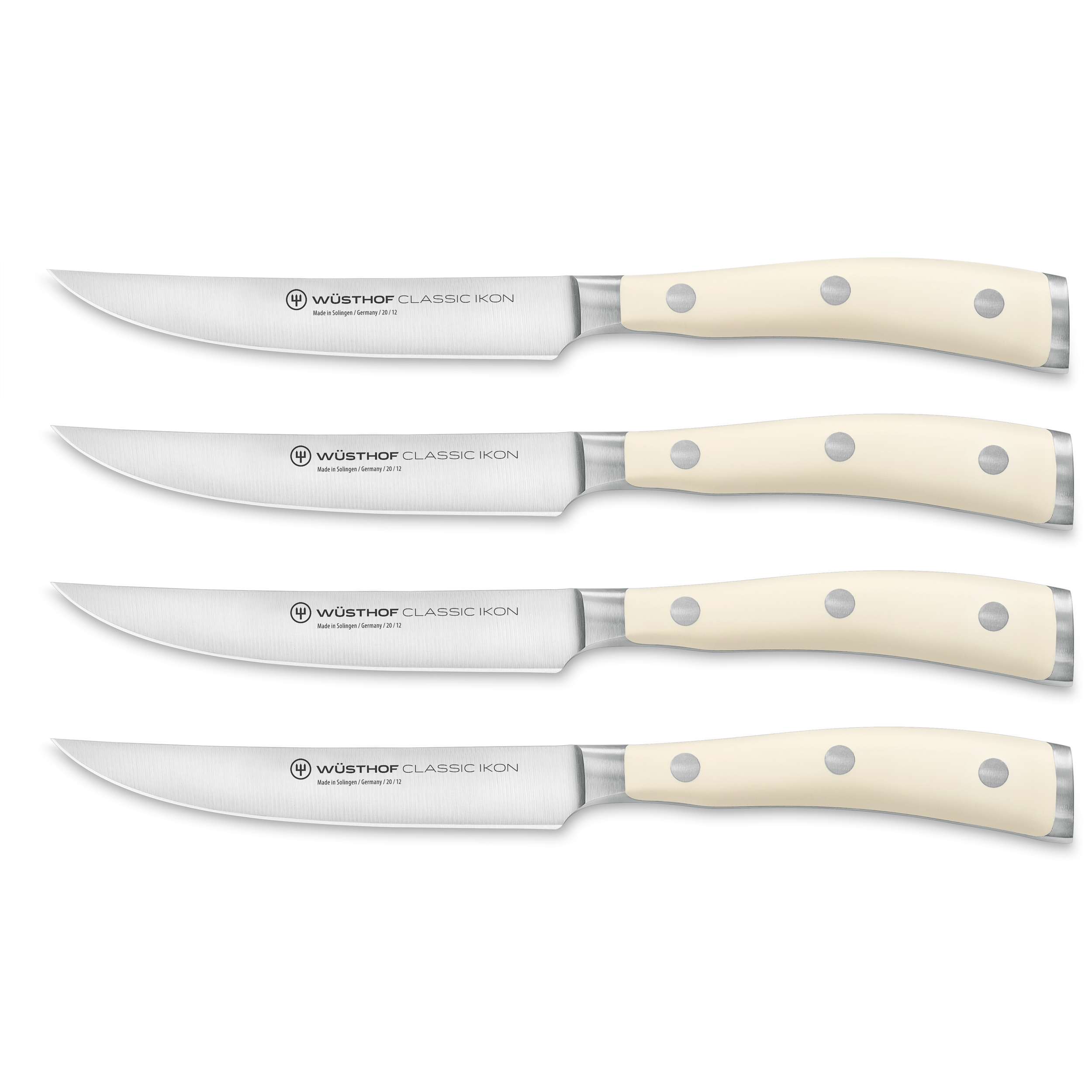 JoyJolt 4pc Steak Knives Set of 4. High Carbon, x50 German Steel Kitchen  Knife Set