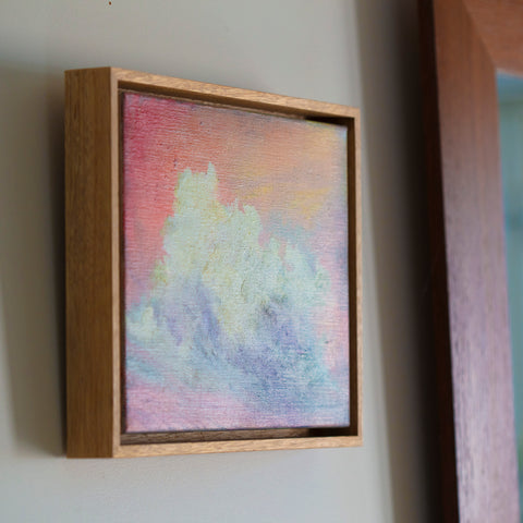 Small framed oil painting Susie Dureau Little Breath