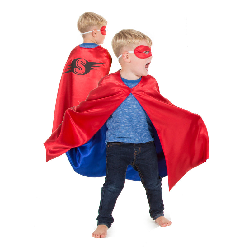 Children's Superhero Cape - Superhero Cape -Red, Pink - Time to Dress Up