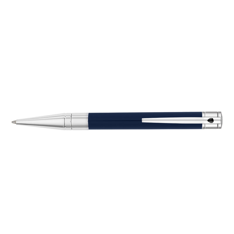 wedstrijd Onveilig Federaal ST Dupont D-Initial blue-chrome ballpoint pen – P.W. Akkerman Den Haag
