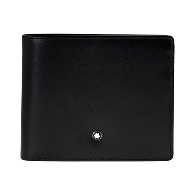 Montblanc Men's Sartorial Leather Bifold Money Clip Wallet - Black