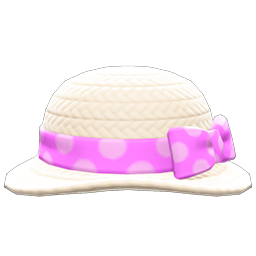 Ribboned Garden Hat For Animal Crossing New Horizons Acnh Nooks Treasures