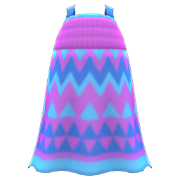 Zigzag-Print Dress for Animal Crossing New Horizons ACNH ...