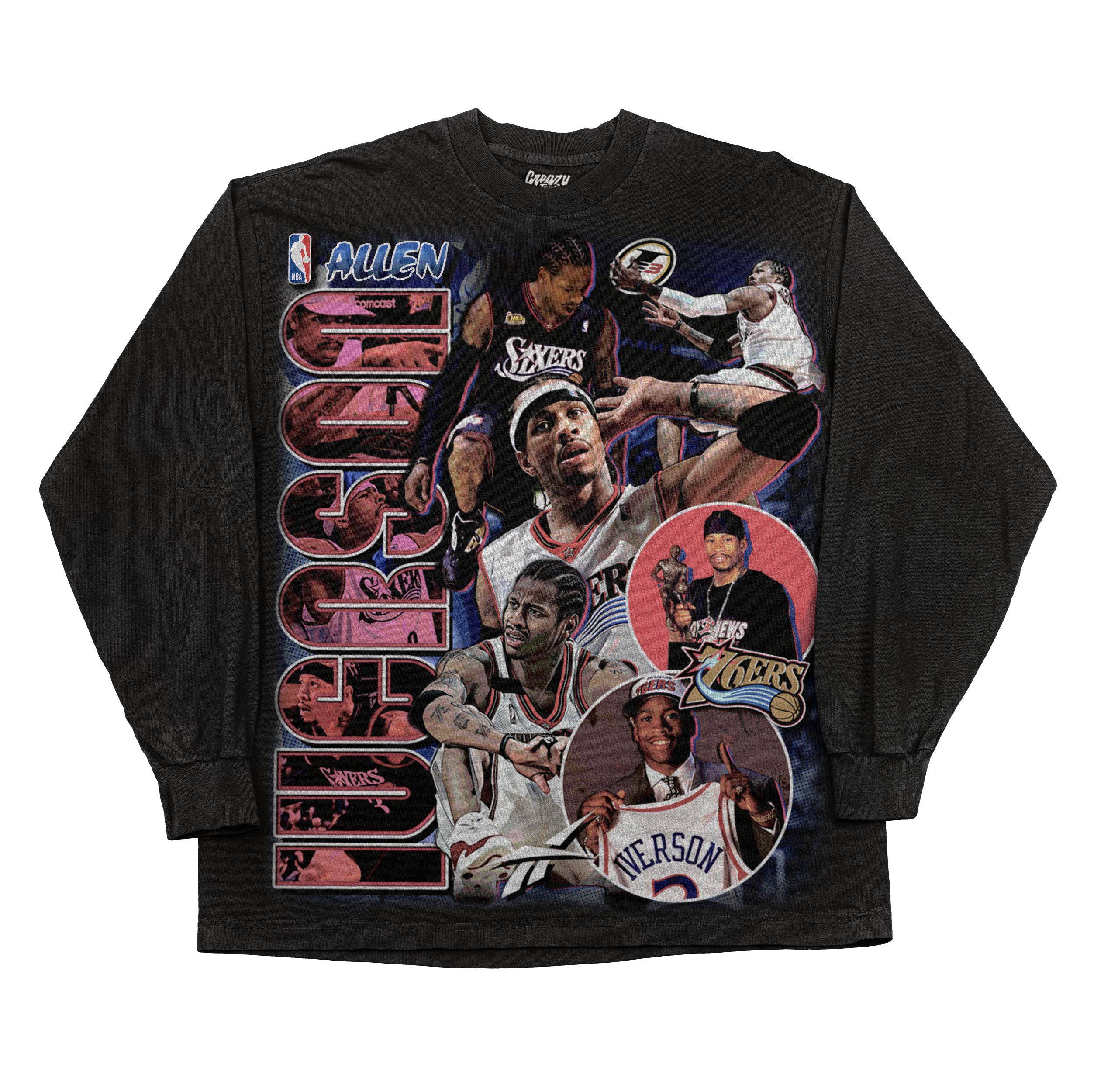 Allen Iverson Long Sleeved Tee - GRAPHIC STREETWEAR