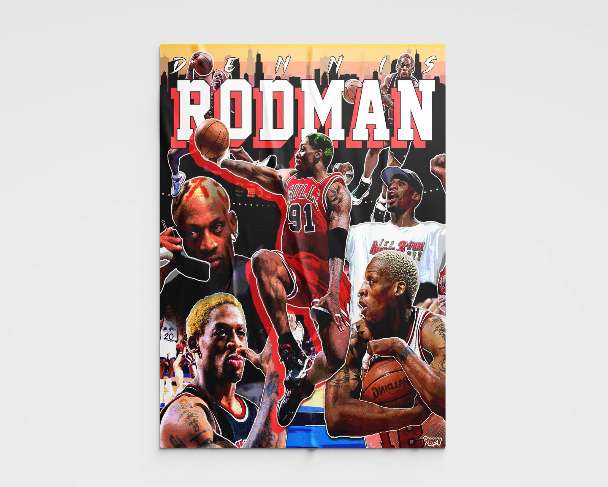 ＠DENNIS RODMAN (RODMAN) ポスター NBA