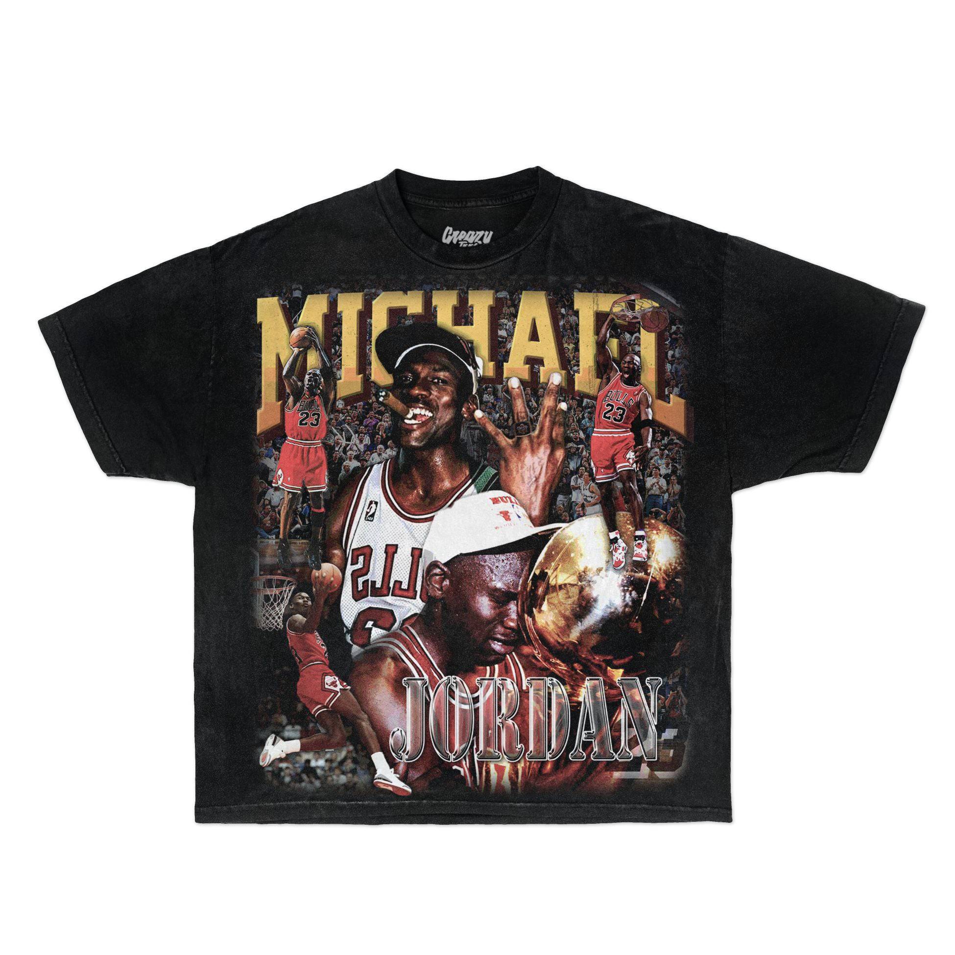 black michael jordan t shirt