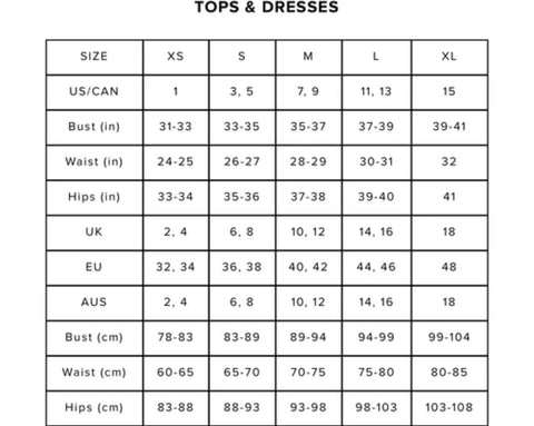 Sizing Chart – Lavish Starrr