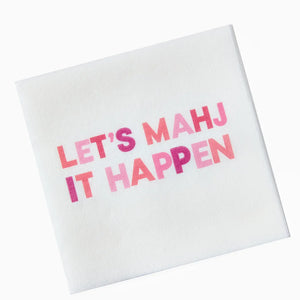 LETS MAHJ NAPKINS - The Posh Pelican