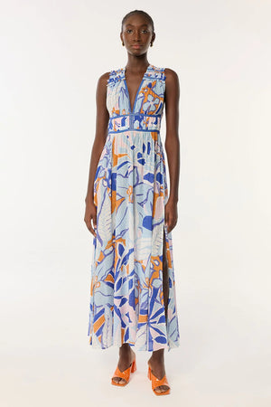 LONG CHIARA STRIPE DRESS - The Posh Pelican