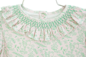 Pink and Green Ruffle Knit Bubble - Ruth and Ralph