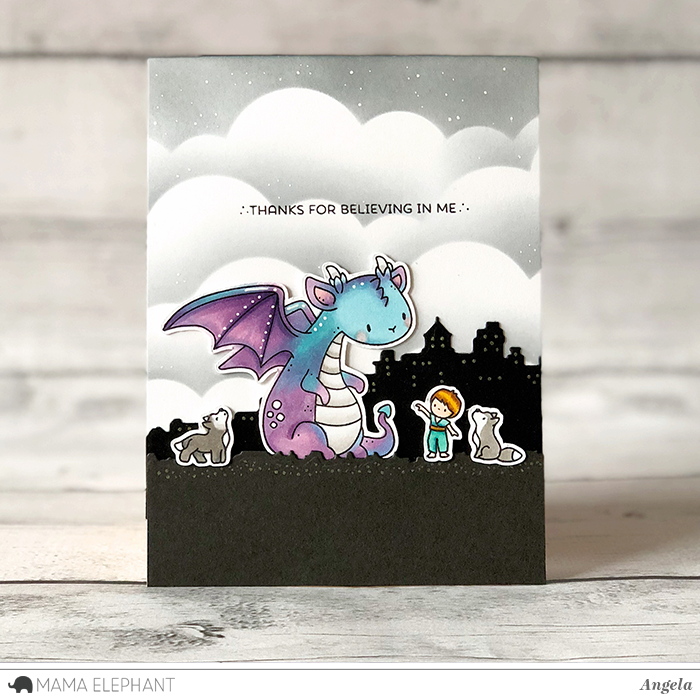 Teacher's customizable stamp - Cartoon Dragon