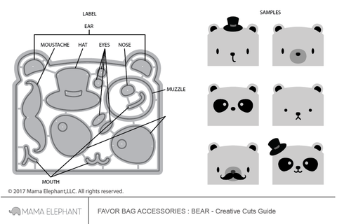 Favor Bag Accessory - Bear