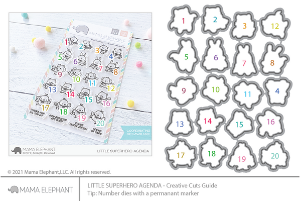 Little Superhero Agenda - Creative Cuts - Mama Elephant