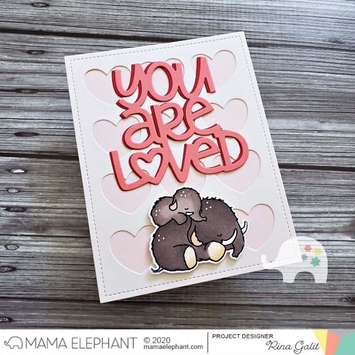 Heart Grid Cover - Creative Cuts - Mama Elephant