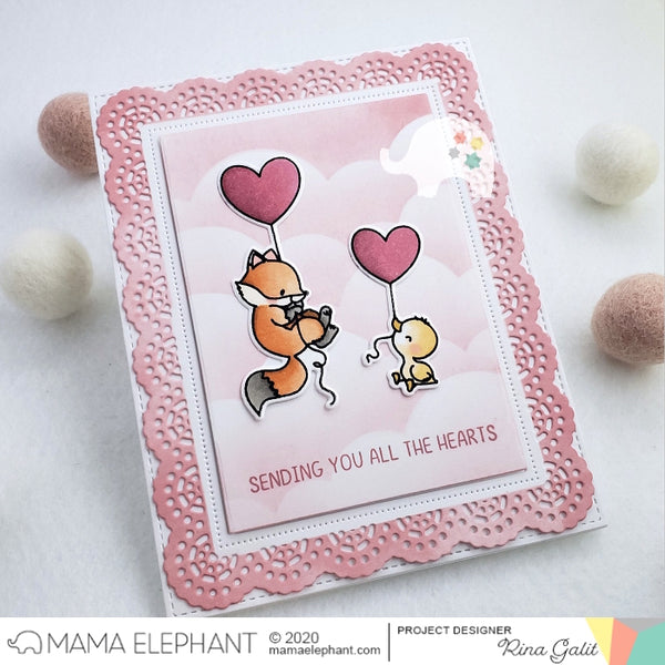Framed Tags - Doily Lace - Creative Cuts - Mama Elephant