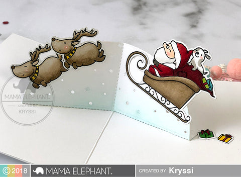 Mama Elephant Santa's Sleigh  ̹ ˻