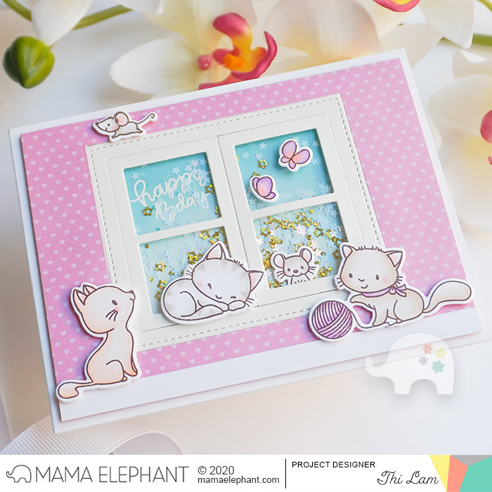 Frilly Window Frame - Creative Cuts - Mama Elephant