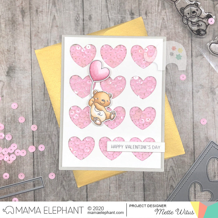 Heart Grid Cover - Creative Cuts - Mama Elephant
