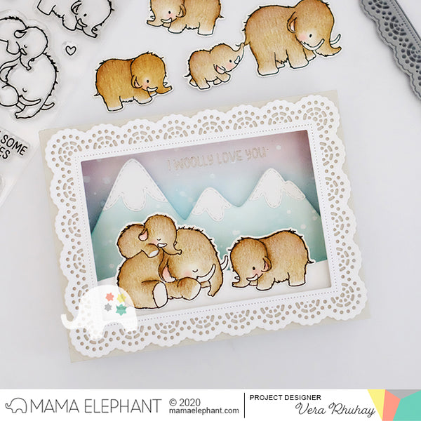 Framed Tags - Doily Lace - Creative Cuts - Mama Elephant