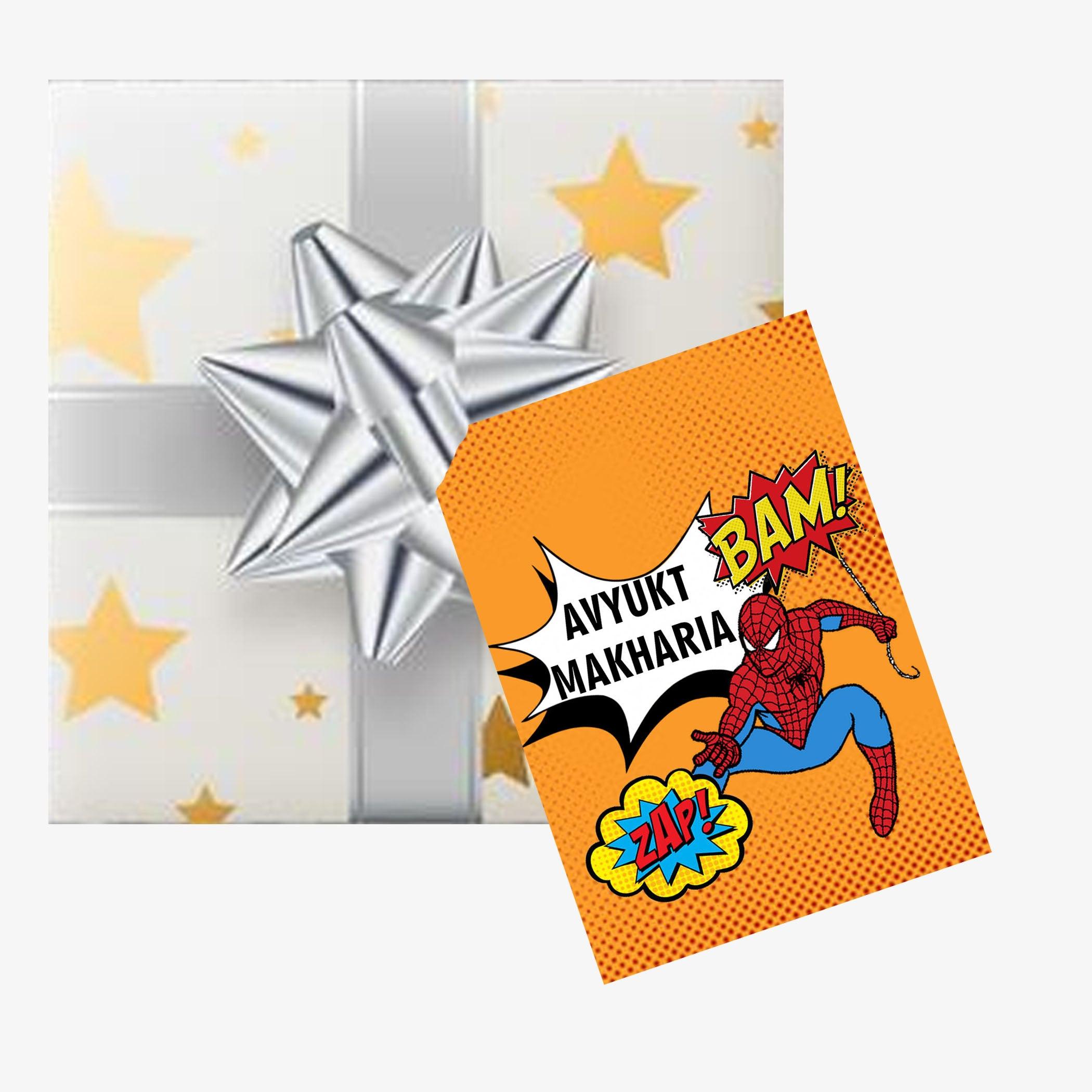 Buy Personalised Gift Tags in India Spiderman Retro Theme – Chatterbox  Labels