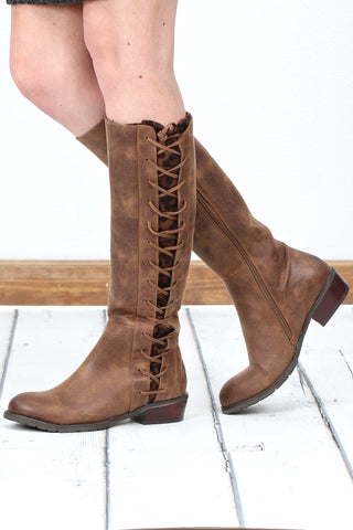 marcel corseted knee high boot