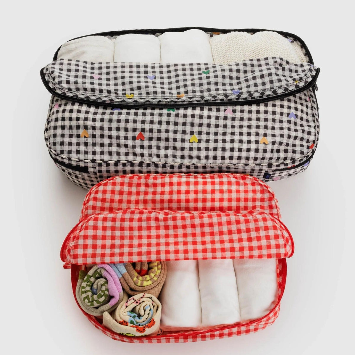 Baggu Large Packing Cube Set in Gingham