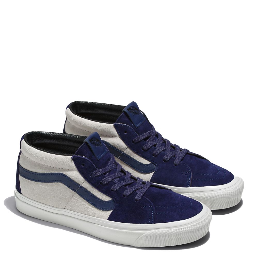 Vans SK8-Mid 83 DX Pig Suede in Eclipse