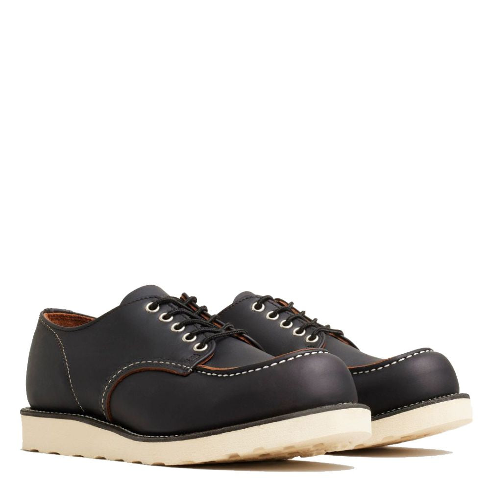 Red Wing Men's Moc Oxford 8090 in Black Prairie Leather