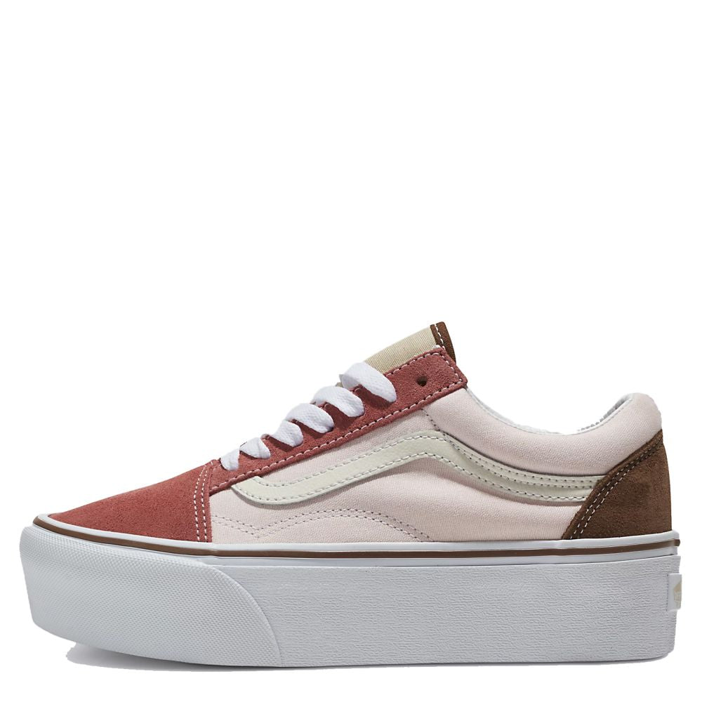 Vans Women's Old Skool Stackform in Earthy Blocking Multi Color