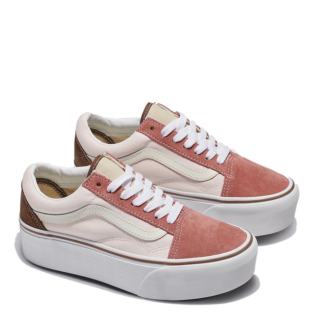 Vans Women's Old Skool Stackform in Earthy Blocking Multi Color