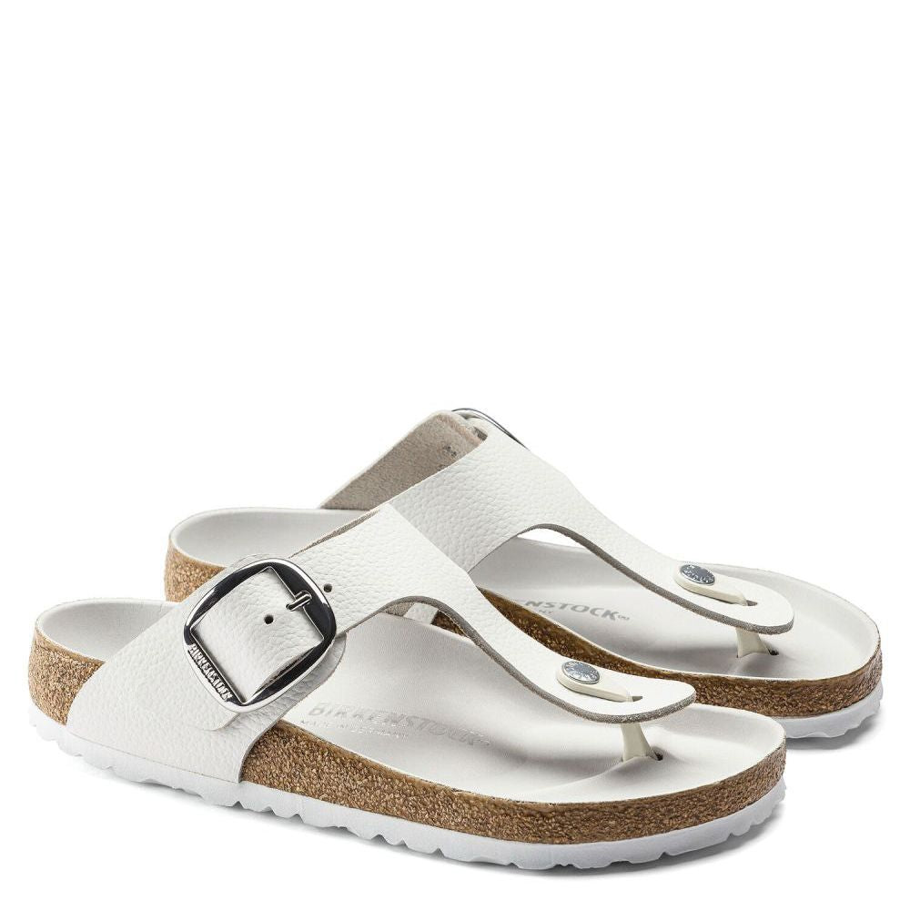 Birkenstock Women's Gizeh Big Buckle Leather in White