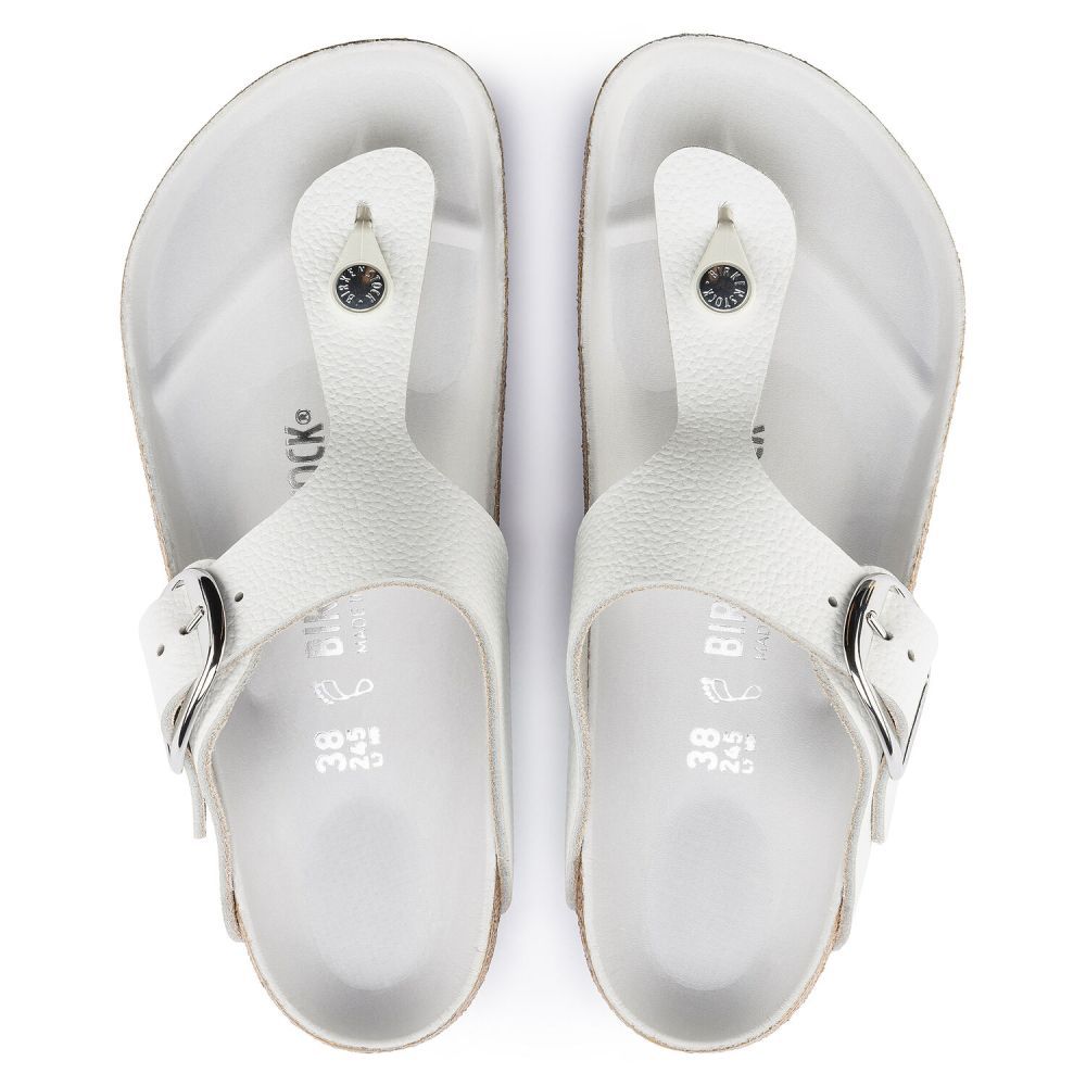 Birkenstock Women's Gizeh Big Buckle Leather in White